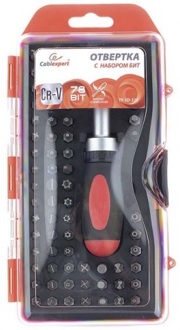 Отвертка с набором бит Cablexpert TK-SD-371 - Миниатюра 1