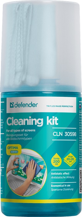 Спрей + салфетка из микрофибры Defender CLN 30598 Optima