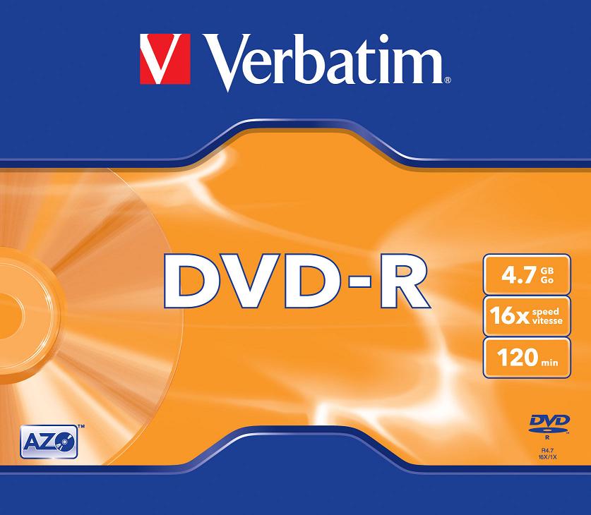 Диск DVD-R Verbatim Matt Silver