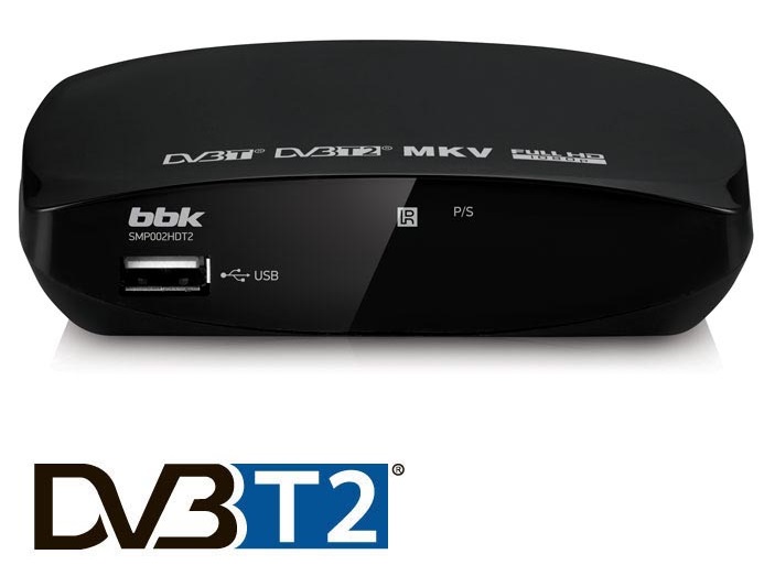 Цифровой ресивер DVB-T2 BBK - Миниатюра 1
