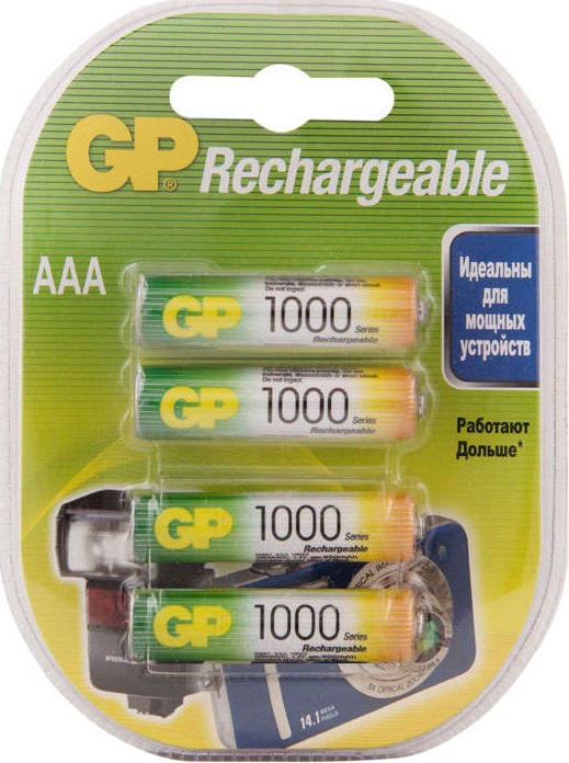 Аккумулятор AAA 1000mAh GP - Миниатюра 1