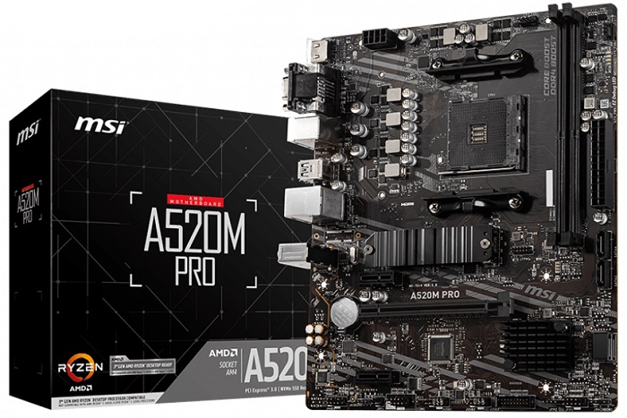 Материнская плата AMD A520 MSI A520M PRO