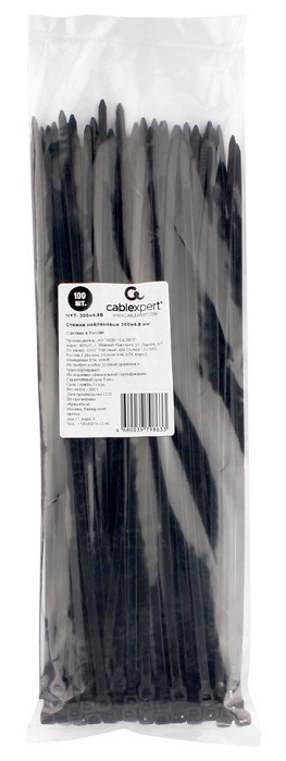 Стяжки 200x4.8 мм Cablexpert