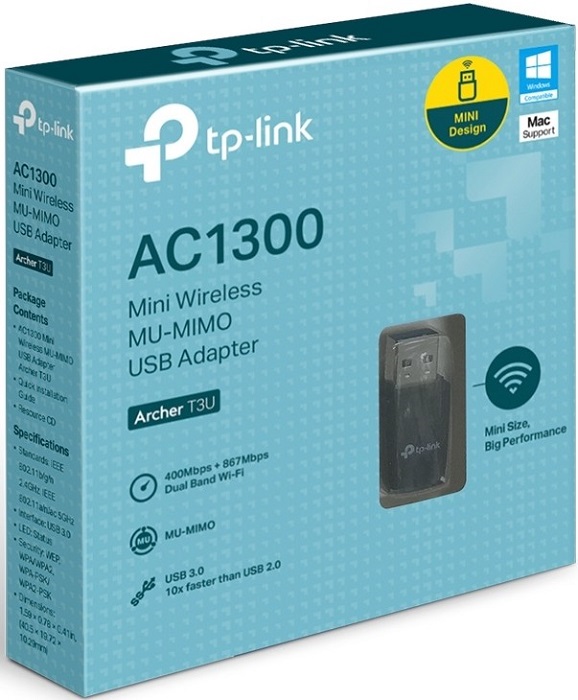 Адаптер WiFi USB TP-Link Archer T3U - Миниатюра 1