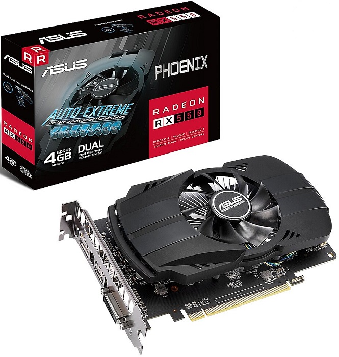 Видеокарта AMD Radeon RX 550 Asus PH-RX550-4G-EVO