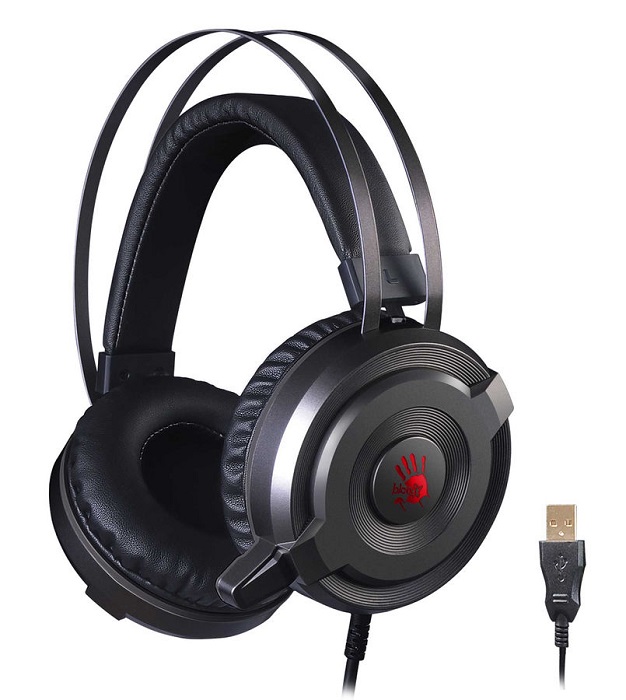 Наушники игровые  USB A4Tech Bloody G520S Grey