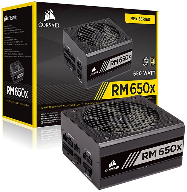 Блок питания 650 Вт Corsair RM650x - Миниатюра 1
