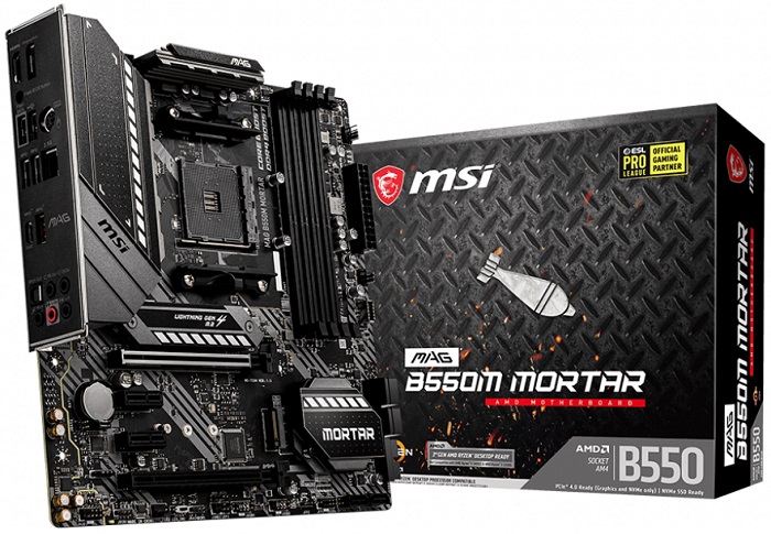 Материнская плата AMD B550 MSI MAG B550M MORTAR