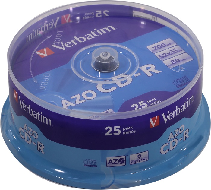 Диск CD-R Verbatim Azo Crystal