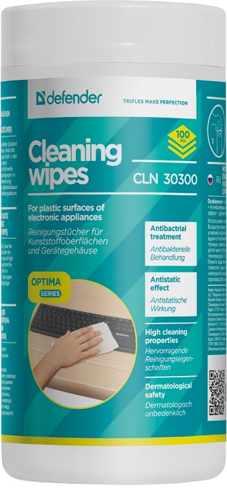 Салфетки для техники Defender CLN 30300 Optima - Миниатюра 1