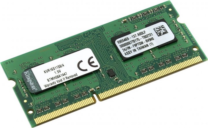 Оперативная память SO-DIMM DDR3 4Гб Kingston - Миниатюра 1