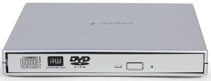 Привод внешний DVD-RW Gembird DVD-USB-02-SV