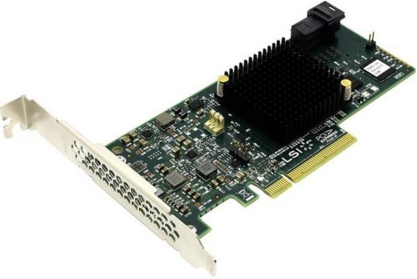 Контроллер SAS RAID Broadcom HBA 9500-8i - Миниатюра 1