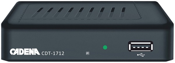 Цифровой ресивер DVB-T2 Cadena CDT-1712 - Миниатюра 1