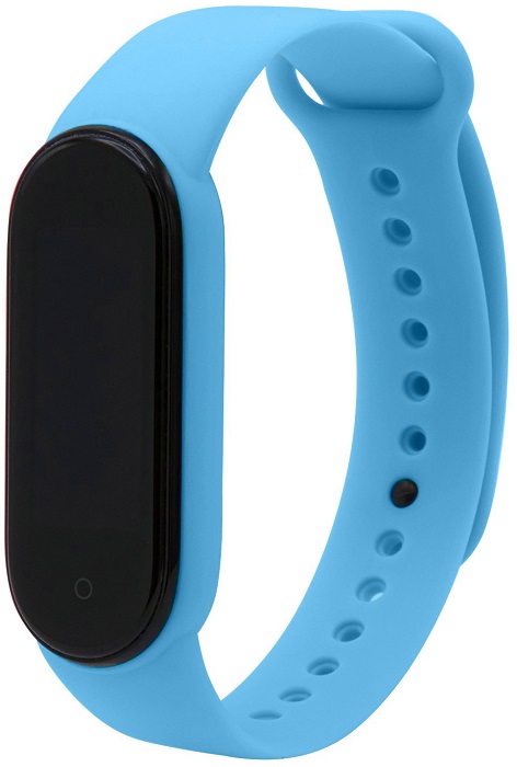 Ремешок силиконовый Xiaomi Mi Band 5/6 Red Line - Миниатюра 1