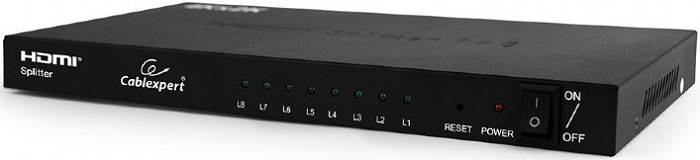 Видеосплитер HDMI Cablexpert DSP-8PH4-03 - Миниатюра 1
