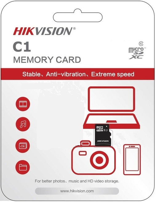Карта памяти microSDHC  16 ГБ Hikvision