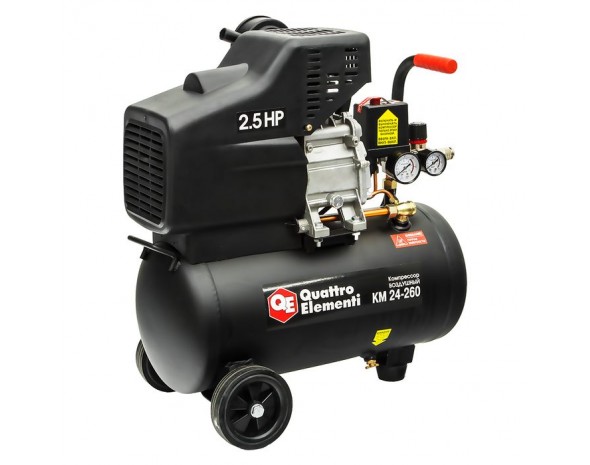 Компрессор поршневой масляный Quattro Elementi KM 24-260 - Миниатюра 1