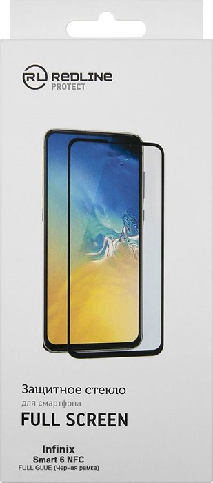 Защитное стекло для смартфона Infinix Smart 6 NFC Red Line - Миниатюра 1