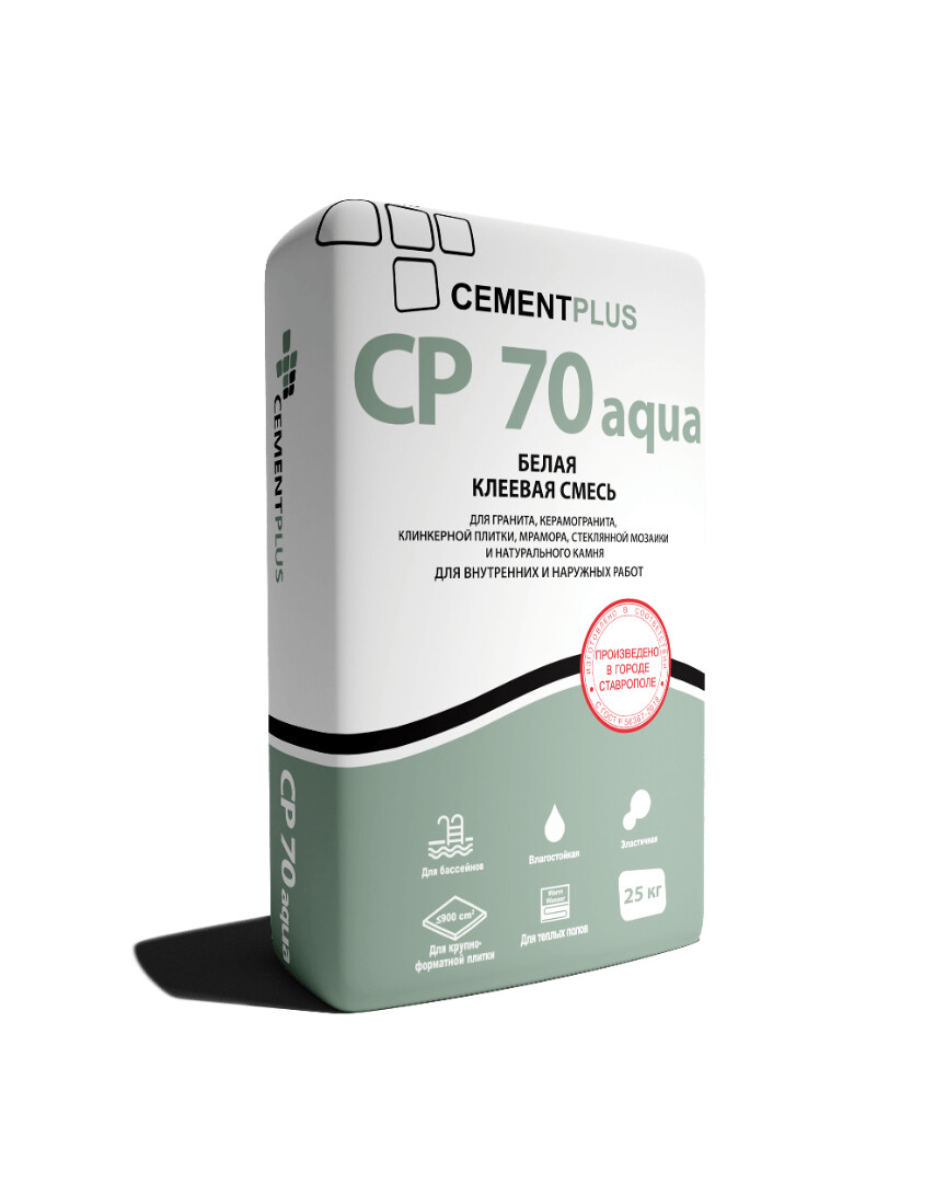 Клей для плитки CementPlus C2 TE - Миниатюра 1