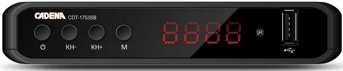 Цифровой ресивер DVB-T2 Cadena CDT-1753SB - Миниатюра 1