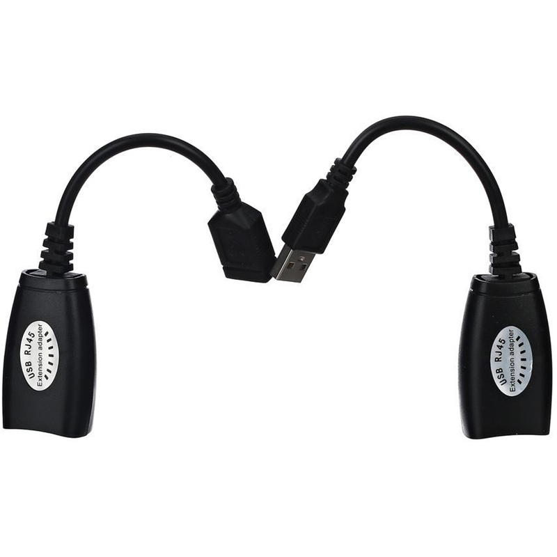 Адаптер-удлинитель USB-AMAF/RJ45, по витой паре до 45m , VCOM <CU824> VCOM CU824 - Миниатюра 1