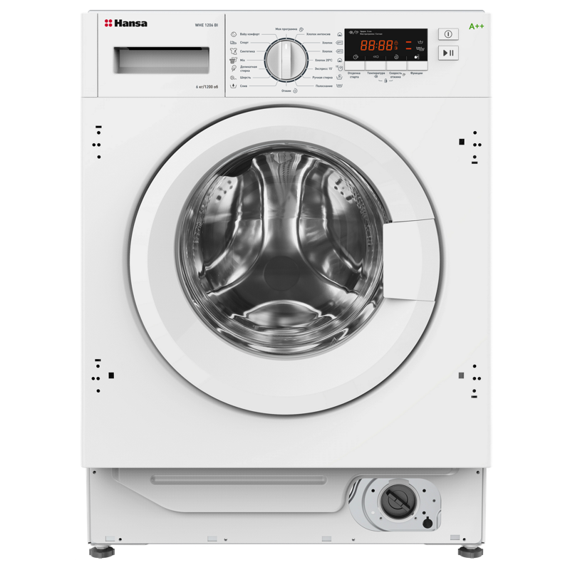 Встраиваемая стиральная машина Hansa WHE1206BI