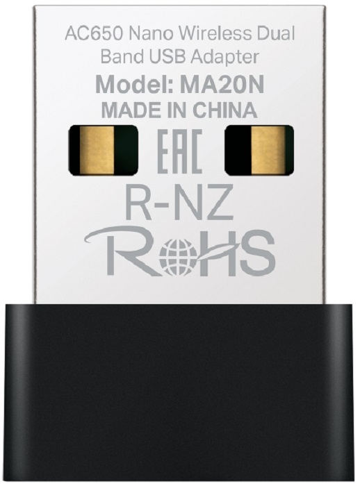 Адаптер WiFi USB Mercusys MA20N AC650 Nano - Миниатюра 1