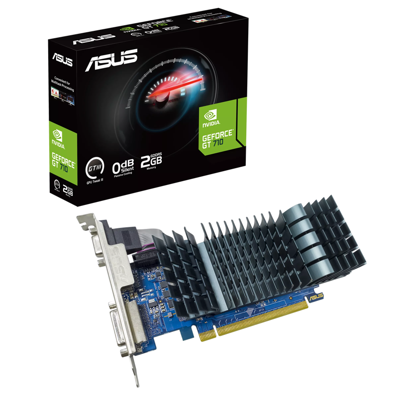 Видеокарта ASUS GT710-SL-2GD5-BRK-EVO - Миниатюра 1