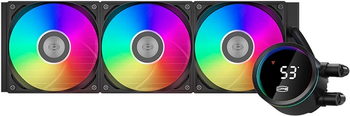 Система жидкостного охлаждения PCCooler DA360 Pro ARGB Digital BK - Миниатюра 1