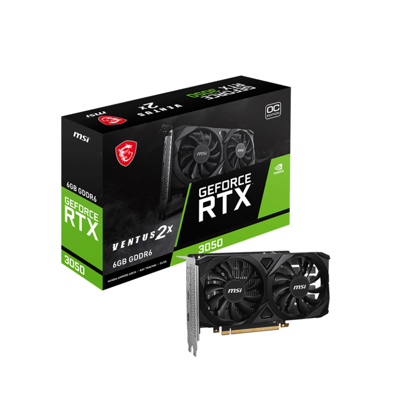 Видеокарта MSI GeForce RTX 3050 VEN - Миниатюра 1