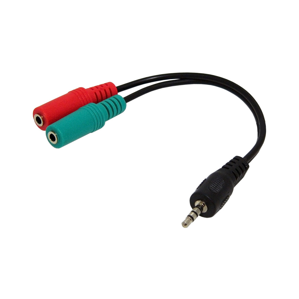 Переходник аудио 2 x jack3.5 - jack3.5 4 pin Cablexpert