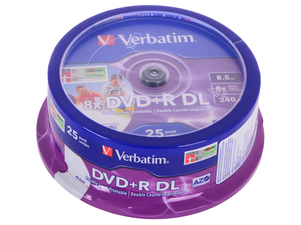 Диск DVD+R Verbatim Inkjet Printable