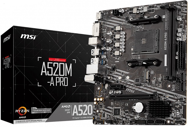 Материнская плата AMD A520 MSI A520M-A PRO