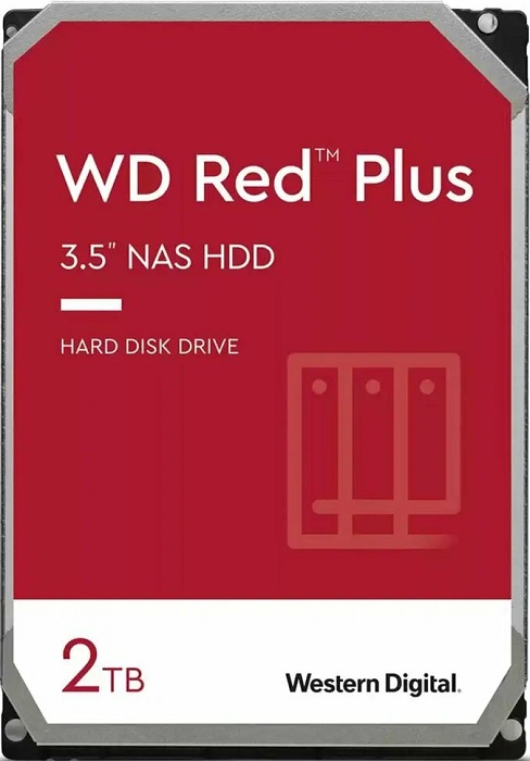 Жесткий диск 3.5" 2Тб WD Red Plus - Миниатюра 1