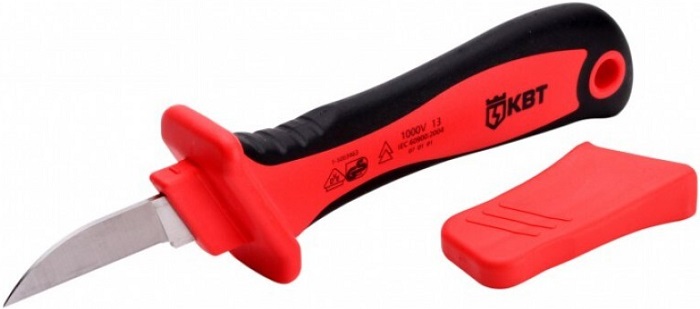 Нож электрика монтерский диэлектрический КВТ НМИ-02 - Миниатюра 1