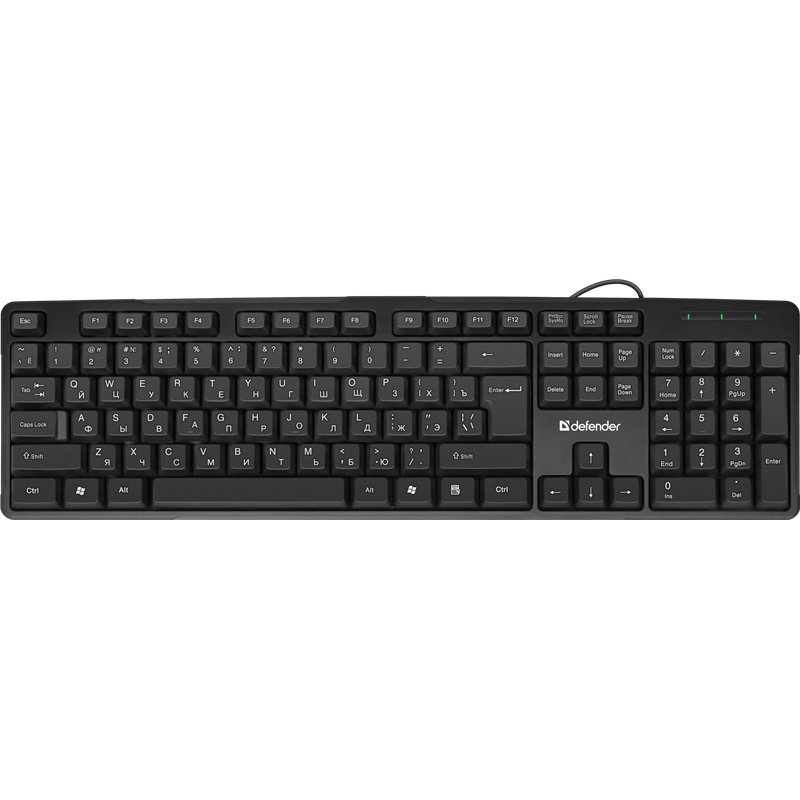 Defender  Проводная клавиатура Next HB-440 RU,черный,полноразмерная USB Defender Next HB-440