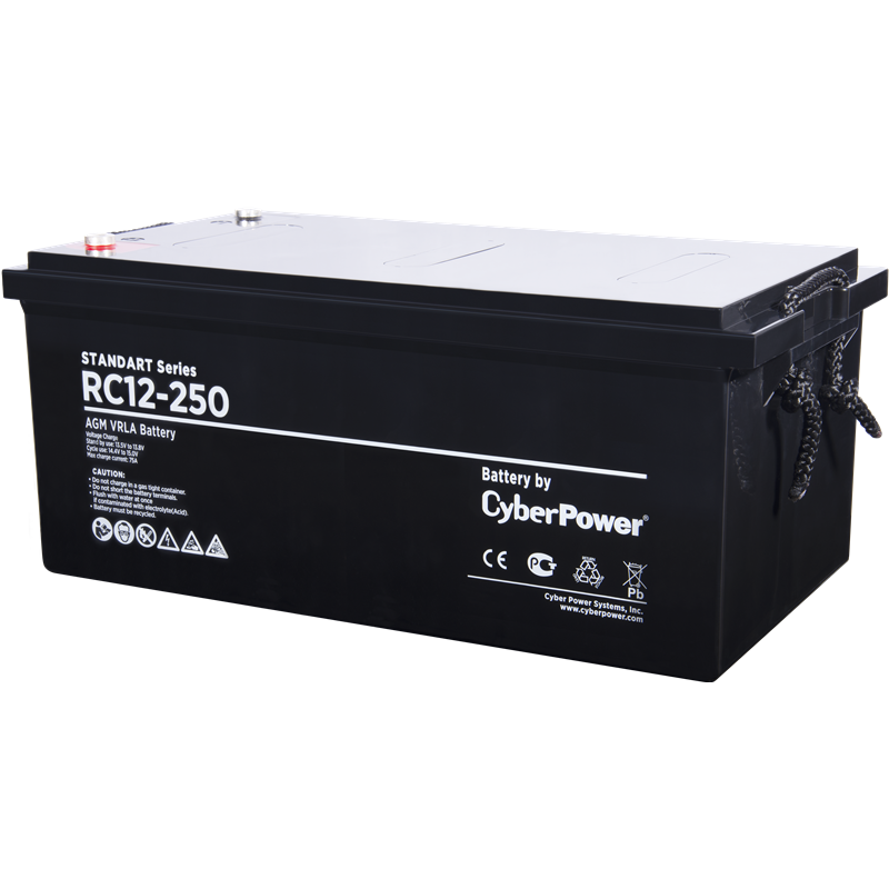 Аккумуляторная батарея SS CyberPower RC 12-250 / 12 В 250 Ач Батарея аккумуляторная для ИБП CyberPower Standart series RС 12-250 - Миниатюра 1