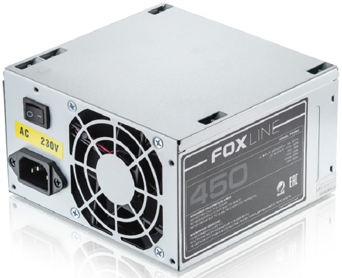 Блок питания 450 Вт Foxline FZ450 - Миниатюра 1