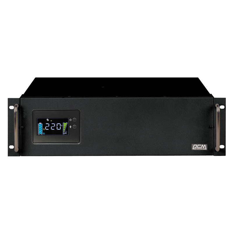 Источник бесперебойного питания Powercom King Pro RM KIN-3000AP LCD 2400Вт 3000ВА черный Powercom King Pro RM KIN-3000AP LCD