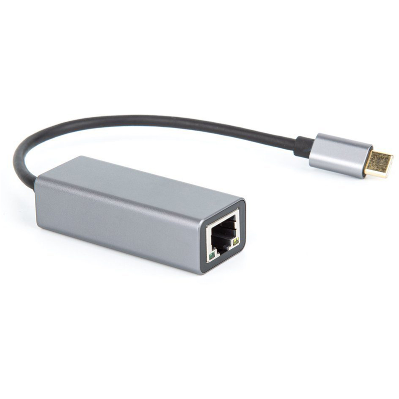 Кабель-переходник USB 3.1 Type-C -->RJ-45 1000Mbps Ethernet, Aluminum Shell, 0.15м VCOM <DU320M> VCOM DU320M