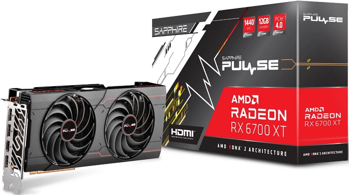 Видеокарта AMD Radeon RX 6700 XT Sapphire Pulse - Миниатюра 1