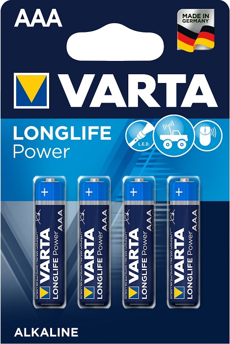Батарейка AAA Varta LONGLIFE POWER - Миниатюра 1