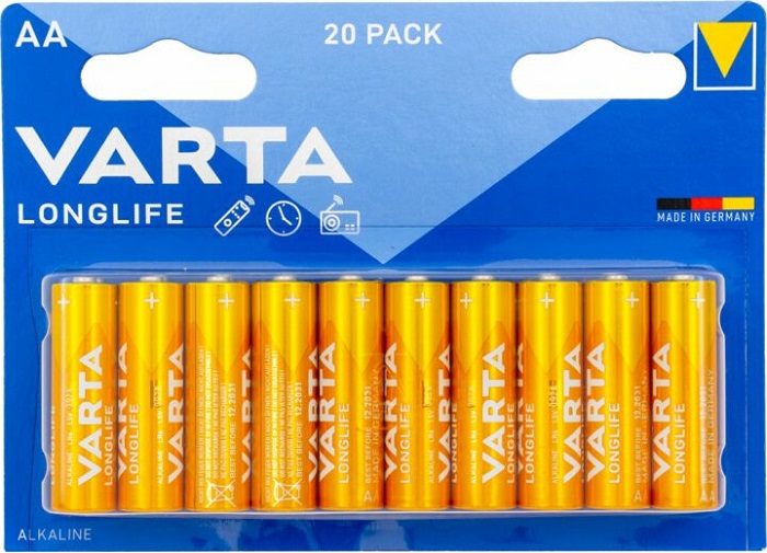 Батарейка AA Varta LONG LIFE - Миниатюра 1