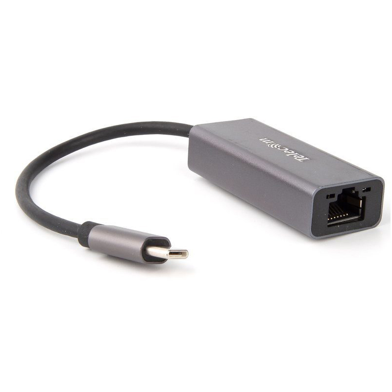 Кабель-переходник USB 3.1 Type-C -->RJ-45 1000Mbps Ethernet, Aluminum Shell, 0.15м Telecom <TU320M> Telecom USB 3.1 Type-C - RJ-45