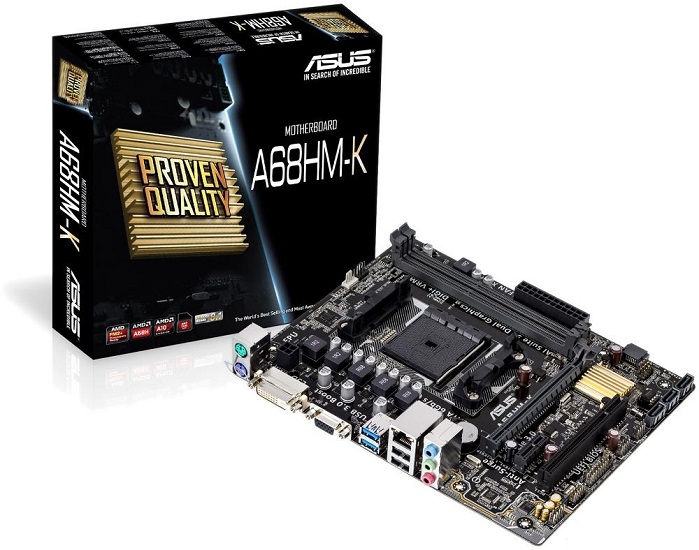 Материнская плата AMD A68 Asus A68HM-K - Миниатюра 1