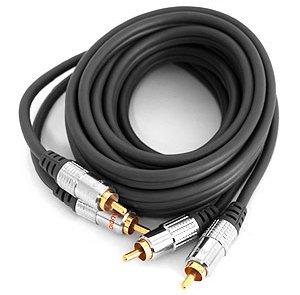 Кабель аудио 2xRCA/2xRCA KONOOS - Миниатюра 1