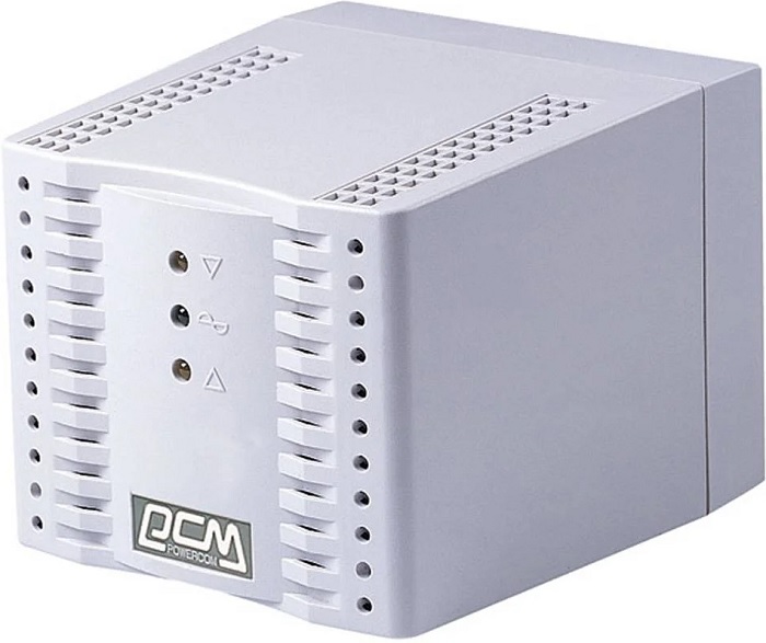 Стабилизатор 1200 ВА Powercom TCA-1200 White - Миниатюра 1