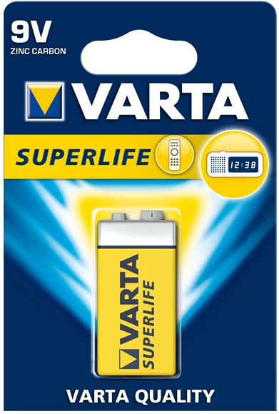 Батарейка крона Varta SUPER LIFE - Миниатюра 1