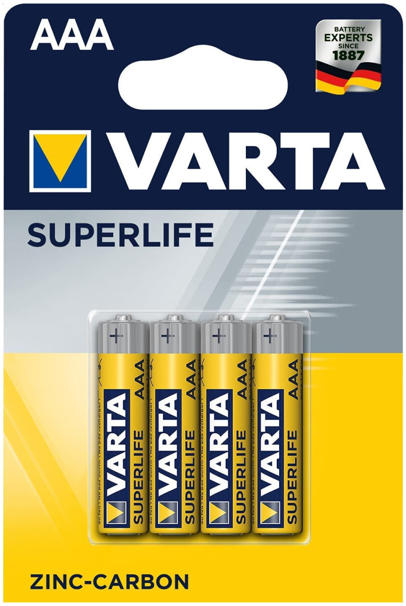 Батарейка AAA Varta SUPER LIFE - Миниатюра 1